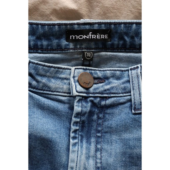 Monfrere Mens 31 Deniro Jeans Florence Wash Slim Stretch Japanese Denim - Picture 4 of 10